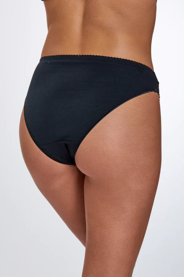 Brief cotton with Lace תחתון קלסי בשילוב תחרה - Image 3