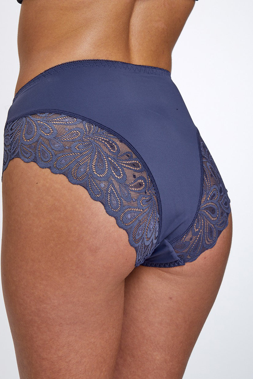 Lace Maxi תחתון מקסי בשילוב תחרה - Image 2